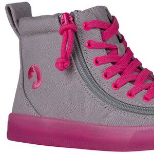 Billy Classic Lace Gray/Pink High Tops